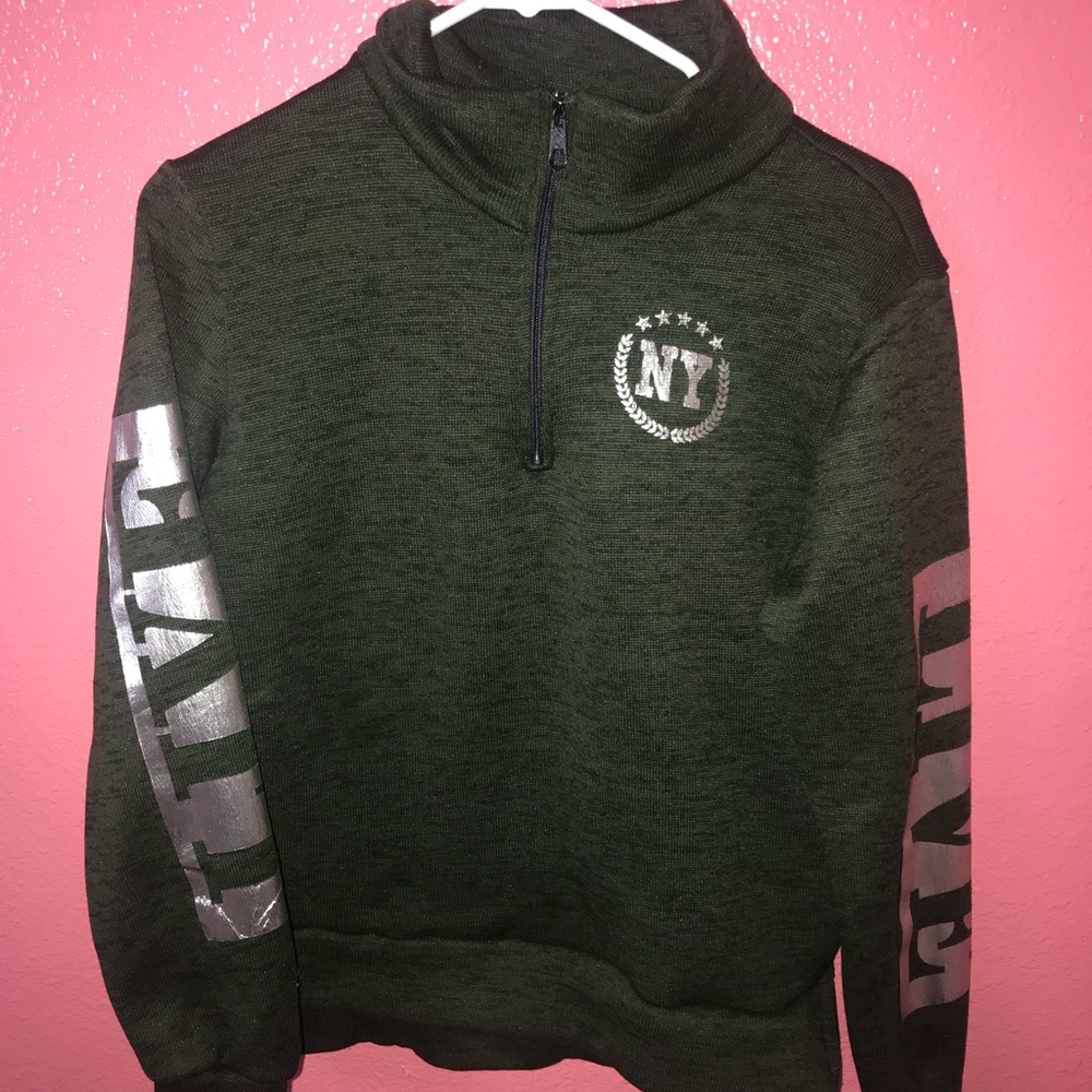 Green Silver NY Sweater
